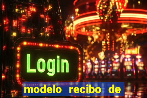 modelo recibo de pagamento word